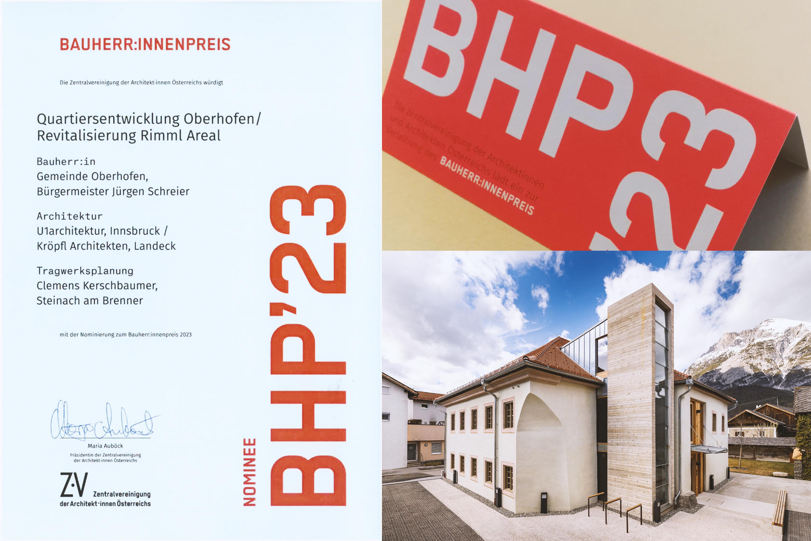 Nominierung für den ZV-Bauherrnpreis 2023
